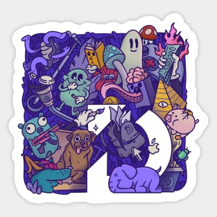 Devim Crazy Doodle Sticker